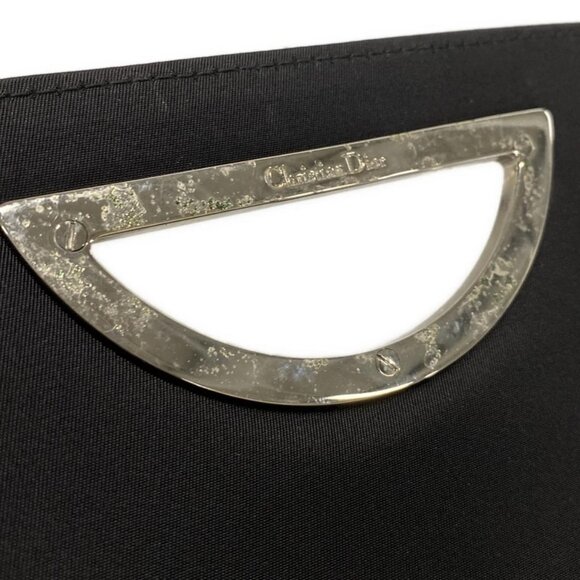 Auth DIOR/ChristianDior Maris Pearl,Trotter - Dark Brown Patent Leather Handbag - Picture 13 of 16